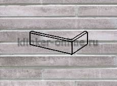 Клинкерная плитка угловая (7761) 452 silber-grau Stroeher 240x115x52/14 мм