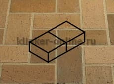 Клинкерная мозаика (делимая на 2 части 100/100/52) Karamel-Ofenbunt 7 Kerawil 200x100/52 мм