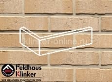 Клинкерная плитка угловая(W733NF14) 733 vascu crema pandra Feldhaus Klinker 240x115x71/14 мм