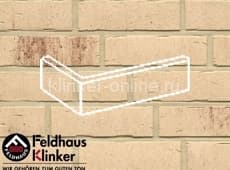Клинкерная плитка угловая(W742NF14) 742 vascu crema petino Feldhaus Klinker 240x115x71/14 мм