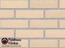 Клинкерная плитка фасадная (R100NF9) 100 perla liso Feldhaus Klinker 240x71/9 мм