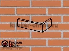 Клинкерная плитка угловая (W220DF9) 220 terracotta liso Feldhaus Klinker 240x115x52/9 мм