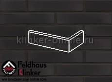 Клинкерная плитка угловая (W509DF14) 509 geo ferrum liso Feldhaus Klinker 240x115x52/14 мм