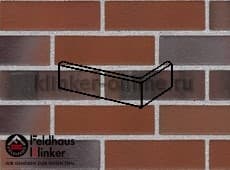 Клинкерная плитка угловая (W560NF14) 560 carbona carmesi colori Feldhaus Klinker 240x115x71/14 мм