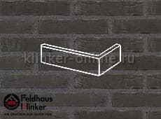 Клинкерная плитка угловая (W693DF17) 693 sintra vulcano Feldhaus Klinker 240x115x52/17 мм