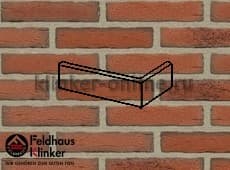 Клинкерная плитка угловая (W698DF17) 698 sintra terracotta bario Feldhaus Klinker 240x115x52/17 мм