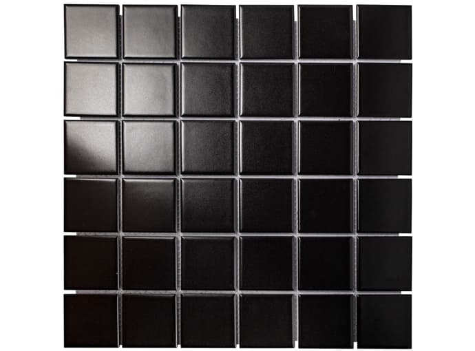 Мозаика керамическая чип 48x48 Homework Matt Black Starmosaic 306x306/6 мм