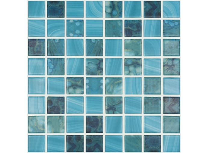 Мозаика стеклянная на сетке чип 25x25 Nature Sky MT 5707 Vidrepur 317x317/4 мм