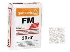 FM A Цветная смесь для заделки швов под шпатель (72301) Quick-mix, цвет алебастрово-белый 30 кг