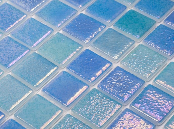 Мозаика стеклянная на сетке чип 25x25 Shell 551/552 Vidrepur 317x317/4 мм