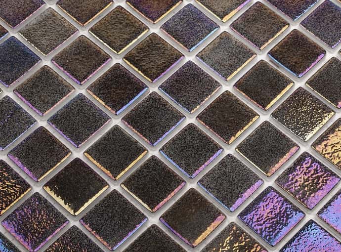 Мозаика стеклянная на сетке чип 25x25 Shell 556 Vidrepur 317x317/4 мм