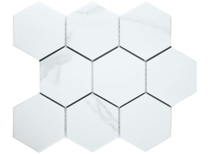    big 110x95 Hexagon Matt Carrara Starmosaic 295x256/6 