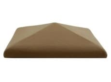 Крышка на столб керамическая коричневая ZG-Klinker 425x425(380x380) мм