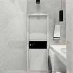 Мозаика керамическая в ванной комнате Fan Shape Glossy White Starmosaic