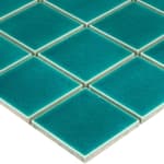 Green мозаика керамическая чип 48x48 Homework Crackle Glossy Starmosaic