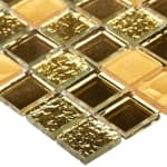    15x15 Metal Mix Gold Starmosaic