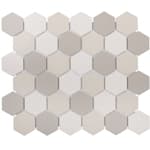 Beige Mix      small Hexagon Antislip Starmosaic