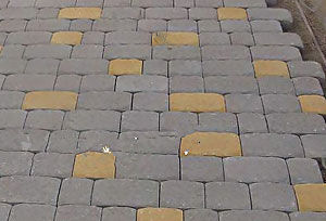 Укладка тротуарной клинкерной плитки
