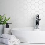 Мозаика керамическая для ванной чип small Hexagon Matt White Starmosaic