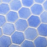 Мозаика стеклянная для пола на сетке чип 35x35 Hexagon 110 Vidrepur