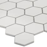 White мозаика керамическая чип small Hexagon Matt Starmosaic